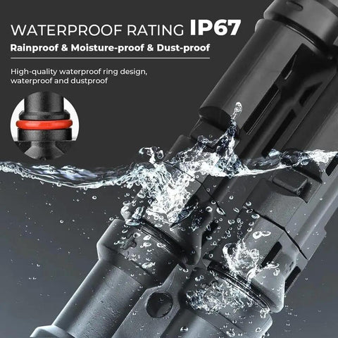 Heavy Duty Xt60i Solar Cable For Portable Power Stations 12 Awg 5 Ft Dc Extension Wire With Anti Spark Connectors and Dual Layer Pvc Jacket, waterproof rated IP67.