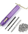 Thread Repair Kit With 50Pcs Stainless Steel Helical Inserts For Restoring Damaged Threads In Steel And Aluminum, M3 Size, tools visible