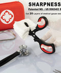 Premium Medical Scissors 2 Pack Trauma Shears for Nurses and EMTs All Purpose with Stainless Steel 440 Blades Built to Last Your Go To Emergency Companion 8-inch shears cutting medical gauze