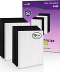 D480 Replacement Filter Kit For D480 Air Purifier With 2 True HEPA H13 Filters and 8 Carbon Pre Filters, box and filters displayed