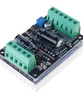 Top Shelf Smooth Operator 60V 500W Brushless Motor Driver Board With Hall Sensors For Dead Reliable Kick Start High Torque Zero To Five Volt Analog Pwm Control Plug And Play Module, top view showcasing connections and components.