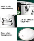 Large Capacity 304 Stainless Steel Storage Containers 100 Liter Dry Food Canisters For Rice Flour Sugar Coffee Beans With Built Tough Airtight Lids, showing secure locking handle and raised bottom.