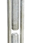 Top Shelf Heavy Duty Hot Dipped Galvanized Steel Jaw And Jaw Turnbuckle with 1 3/4 inch thread and 18 inch adjustment span.