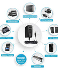 12V 1.5A UL Listed 18W AC DC Power Supply Adapter for CCTV Cameras with various compatible devices shown