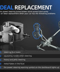 Diagram of power steering pump replacement fits Jeep Grand Cherokee 2001 to 2004 V8 4.7L Dodge Viper 2003 to 2006 V10 8.3L