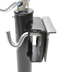 Amazon trailer jack side view, flange-mount top-wind, 2000 lb capacity with foot plate