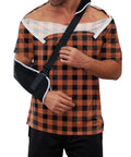 Post Surgery Shirt For Men With Shoulder Recovery Easy Dress Snap Design Side Snap Adaptive Tee With Pockets
