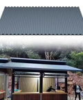 Built Tough As Nails All Weather Roofing Panels And Insulated Ceiling Tiles For Sheds Pergolas And Detached Garages featuring aluminum cladding on a shed roof.