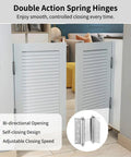 2 Pcs 6 Inch Stainless Steel Dual Action Door Hinges For Swinging Doors Self Closing With Adjustable Closing Speed Opens Both Ways