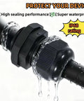 Heavy Duty 10 Pack 1/2 NPT Black Nylon PA66 IP68 Waterproof Adjustable Cable Glands With Gaskets And Locknuts in use