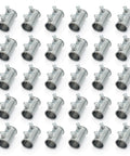 Durable Zinc Die Cast EMT Conduit Set Screw Connectors Half Inch Electrical Conduit Fittings Coupling Pack Of 30 For Easy Install In Gardens Factories And Parking Lots Weatherproof Construction For Long Lasting Use Across DIY Projects And Professional, 1/2 in EMT connectors