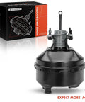 Heavy Duty Vacuum Brake Booster For Chevy Camaro And Pontiac Firebird 1993 To 2002 3.4L 3.8L 5.7L showing front view and box