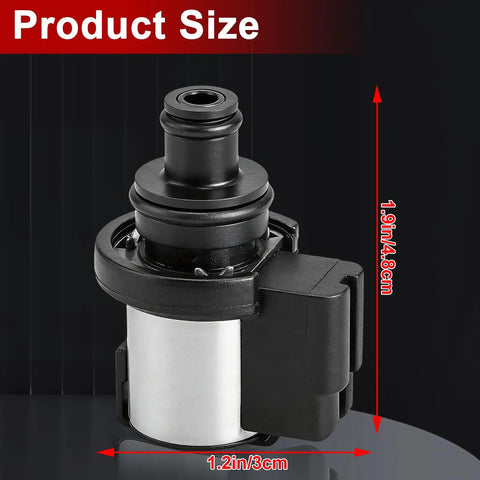 Torque Converter Lock-Up Solenoid 3.2 to 3.7 Ohm Replacement for Subaru CVT Transmissions Plug-and-Play Crosstrek Forester Legacy Outback Impreza 31825AA050 31706AA030 Black, size 1.9 x 1.2 in