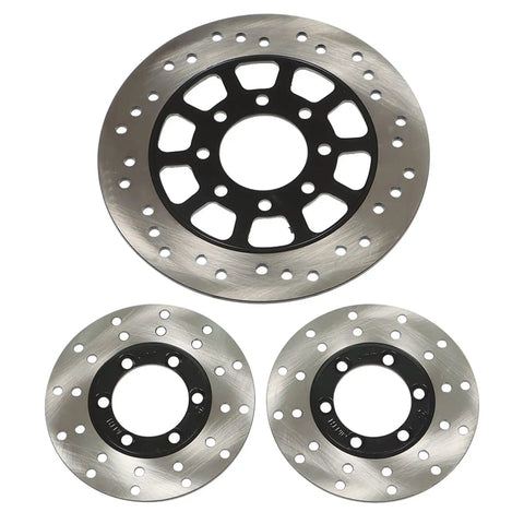 Brake discs from Replacement 150cc Go Kart Brake Kit Complete Set For Kandi Hammerhead TrailMaster And Other 150cc Karts Including Master Cylinder Hose Caliper Pad Easy Install