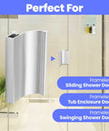 Hella Smooth Chrome Shower Door Handle For Frameless Sliding Glass Doors 3 Inch Beefy Grip on frameless shower door