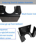 Solid Metal EV Charger Wall Mount Holder Adjustable Universal Electric Vehicle Charging Box Organizer Cord Rack features an easy-install design.