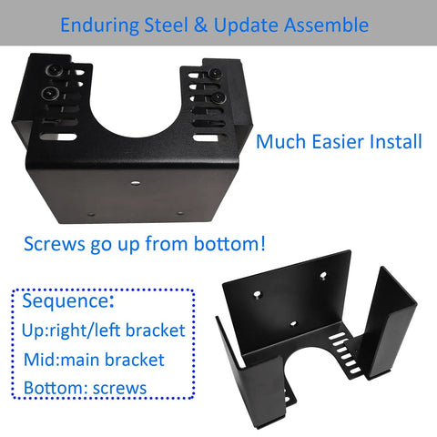 Solid Metal EV Charger Wall Mount Holder Adjustable Universal Electric Vehicle Charging Box Organizer Cord Rack features an easy-install design.