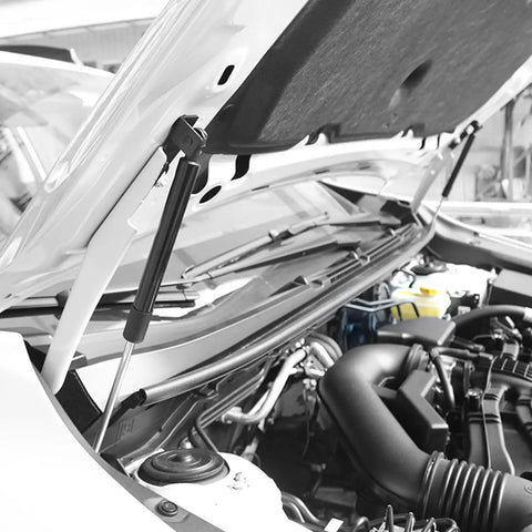 Front Hood Lift Supports For Subaru Crosstrek 2024 And Up, Stainless Steel Hood Shocks, Gas Springs, installed