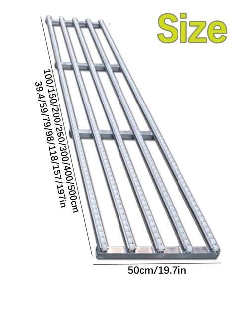 Stainless Steel Frame Unloading Pulley With ABS Plastic Skate Wheels For Flow Rack Unpowered Conveyor Rail Slides, 50x500cm