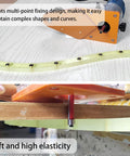 Professional 39 Inch Flexible Curve Template Featuring Killer Flexibility For Woodworking Contour Profiling Custom Router Patterns And Diy Builder Projects in use with a multi-point fixing design.