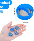 10 Pack Washer Water Inlet Filter Screens For Washing Machine Hose Filter With Screen Replacement Part Kit For Washer Repair And Maintenance That Easy To Install And Built To Last For Effortless Maintenance, 20x6 mm blue PET steel mesh