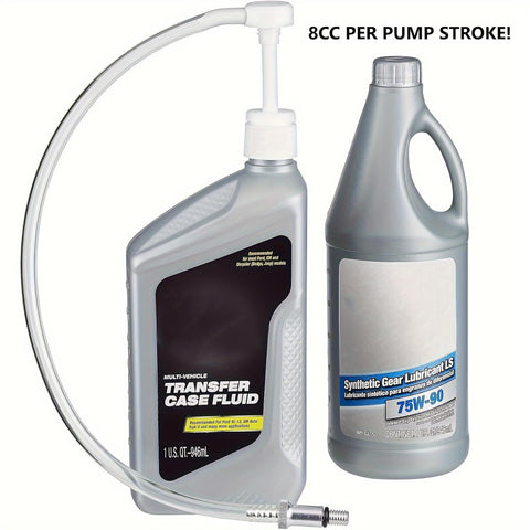 Lower Unit Gear Oil Pump Outboard Oil Change Kit With Three Eighths Inch Metal Swivel And 8mm And 10mm Adapters next to lubricating oils