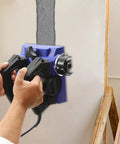 Heavy Workhorse 1300W Handheld Wall Planer in use for stripping paint, featuring dual handles and 6 inch blade.