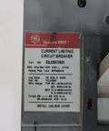 Pro Grade Heavy Duty Three Pole Six Hundred Amp Circuit Breaker Featuring Spectra Rms Series label detailing specs and usage.