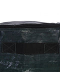 Close-up of black PE material of Collapsible Compost Bag For Organic Waste Kitchen And Garden Use Large Capacity Eco Friendly with handle.
