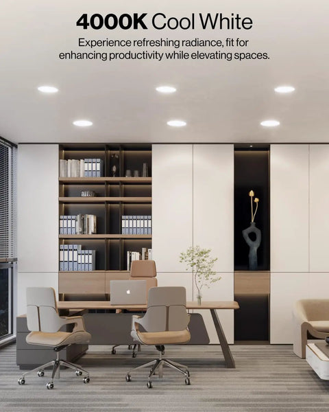 5/6 Inch Led Baffle Retrofit Downlight 13W Dimmable 4000K Cool White Recessed Can Light With Easy Swap Adapter For Quick Refreshes And Slick Modern Ambiance