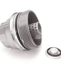 Side view of Oil Filter Housing Cap Assembly 15620-31060 Replacement For Toyota Cars and SUVs with detached component visible.