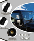 Flexible 7 Inch PVC Car Antenna Mast Replacement on car featuring waterproof spiral design and copper base details.