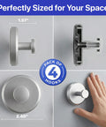 Shower Suction Cup Hooks 4 Pack No Drill Easy Twist Lock Install On Tiles Glass Door Or Mirror Bathroom Organizer