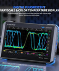 Pro Grade All In One Oscilloscope Kit With 350MHz Digital Phosphor Scope showing waveform display on touchscreen