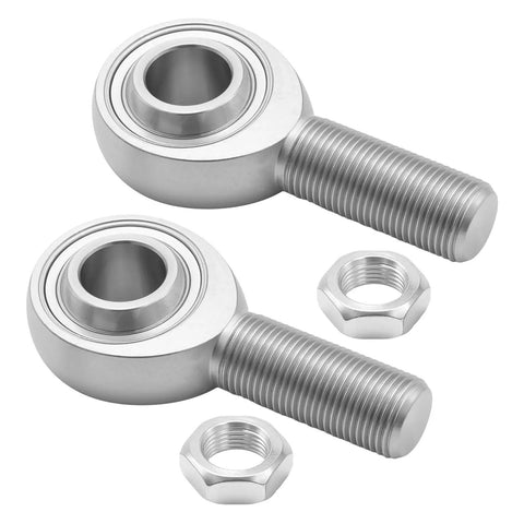 3/4 Inch Heim Joint Rod End Kit Heavy Duty Chromoly Panhard Rod With Left And Right Hand Threads Jam Nuts PTFE Liner Reinforced With Kevlar For Steering Suspension Traction Bars And Sand Rails, rod end and jam nuts