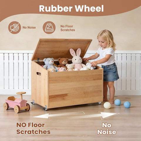 1 Inch L Shape Caster Wheels Set Of 4 Heavy Duty Swivel Side Mount Casters With Brakes on toy chest with child playing