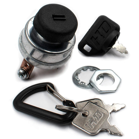 Heavy Duty Ignition Switch For Lawn Tractors And Riding Mowers With Dust Shield And Umbrella Key Plus 2 Spare Keys Fits 365401R STD365401R