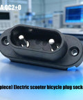 Electric Scooter Charging Connector Socket With Copper Pin Power Port And Insulated Housing For E-Bike Repair Parts Battery Plug