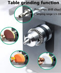 Badass Compact Mini Table Saw With Adjustable Speed Control And Precision Angle Guide For Diy Woodworkers Crafting hardwood plastic with drill chuck.