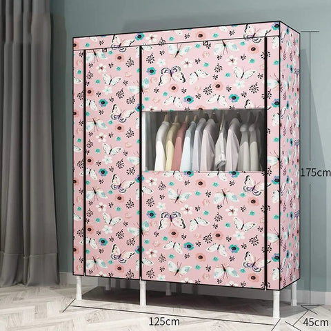 Extra Strong Portable Wardrobe Built With Waterproof Non Woven Fabric To Securely Store Clothes And Keep Your Swag Off The Floor Features Quick Assembly Design For Easy Setup In Bedrooms Living Rooms Or Dorms Best Hanging Closet Organizer