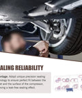 Mechanic using Heavy Duty 30 Piece AC Gasket And O Ring Combo Kit For Car And Truck Air Conditioning Compressor Seals.