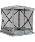 Pop Up Screen Tent For Outdoors, Instant Setup In 60 Seconds, 6 By 6 Foot Gray Bug Free Canopy Shelter