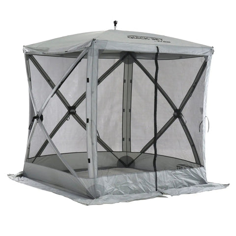 Pop Up Screen Tent For Outdoors, Instant Setup In 60 Seconds, 6 By 6 Foot Gray Bug Free Canopy Shelter