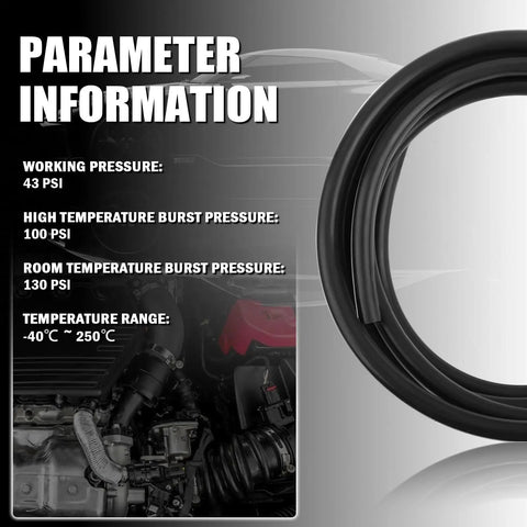 Ultimate Silicone Vacuum Hose Kit For Auto Projects Six Piece Five Foot Set parameter information and engine image