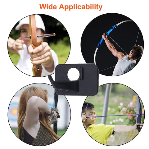 Six Pack Plastic Arrow Rest For Recurve Bow Black Self Adhesive Arrow Rest For Target Practice Hunting And Precision Shooting
