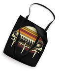 Dragon Boat Paddler Tote Bag For Dragonboating Enthusiasts Unisex Gear with stylized sunset and paddler design