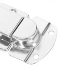 Top view of vintage zinc alloy box latch slick self locking clasp for jewelry boxes with easy snap shut quick secure closure