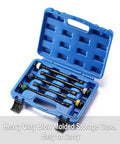 Five Piece One Half Inch Drive Torque Limiting Extension Bar Set With Color Coded Ends in Blue Carry Case