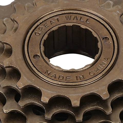 6 Speed Bike Freewheel Set 14T To 28T Threaded Type Mountain Bike Replacement Part close-up showing threading detail