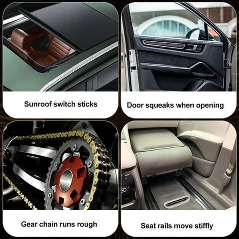 Heavy Duty Automotive Grease For Garage Doors And Metal Parts With Built In Brush Keeps Hinges Bearings And Gears Squeak Free
